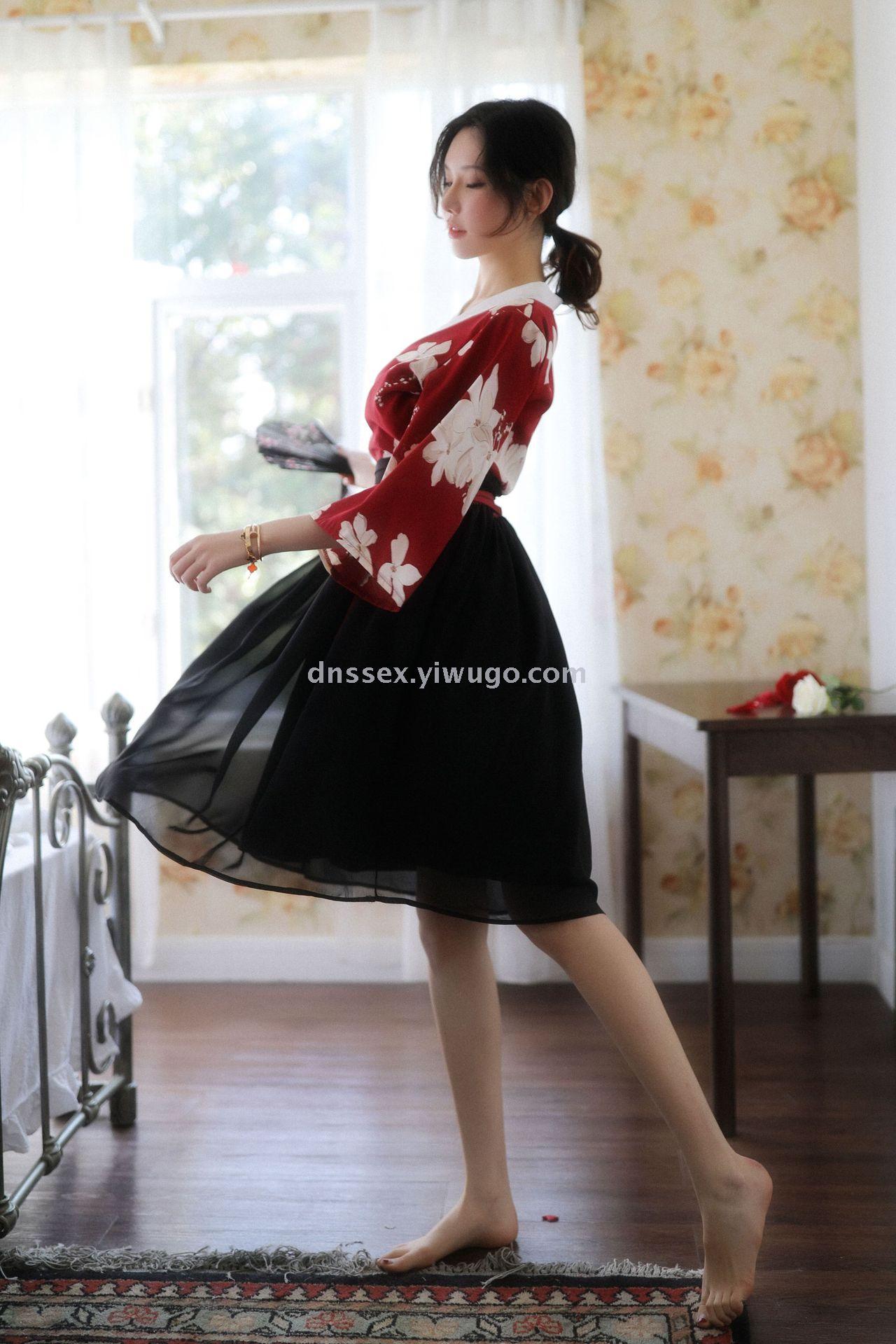 New Japanese kimono skirt set, sexy and interesting underwear, cute and playful role-playing details Picture