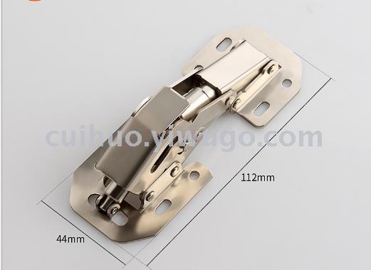 Thickened open-mounted bridge type damping hinge no punch cabinet cabinet door buffer hinge hydraulic frog pin hinge