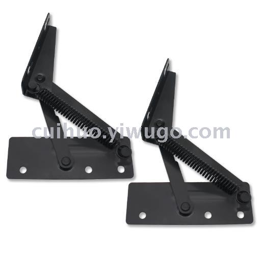 Direct black split spring hinge box multi-functional sofa storage box triangle spring hinge hardware accessories