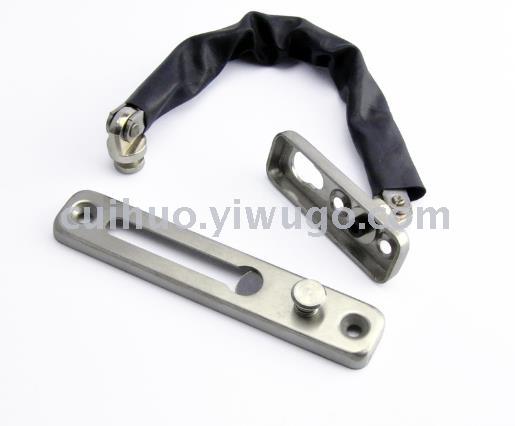 Venta directa de fábrica puerta engrosada cadena de seguridad cadena antirrobo cadena de seguridad cerrojo de puerta bloqueo de cadena antirrobo de acero inoxidable Specification image