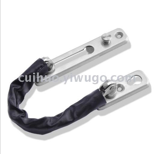 Venta directa de fábrica puerta engrosada cadena de seguridad cadena antirrobo cadena de seguridad cerrojo de puerta bloqueo de cadena antirrobo de acero inoxidable Item Picture