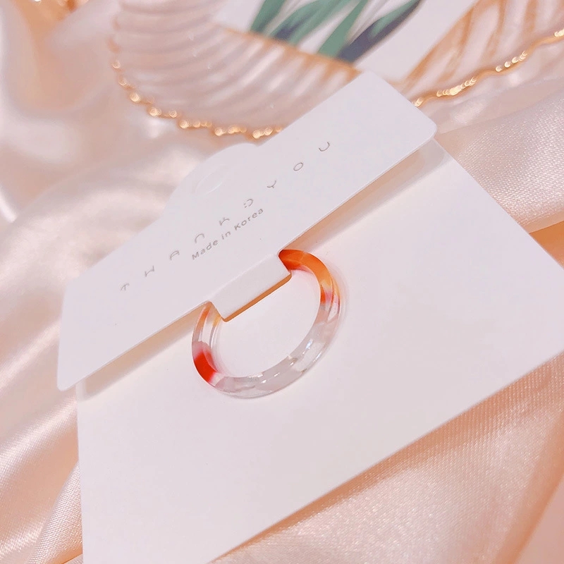 521100 Copenhagen Terrazzo marble pattern ins New Bestseller Casual and Versatile girl's Style ring Specification drawing