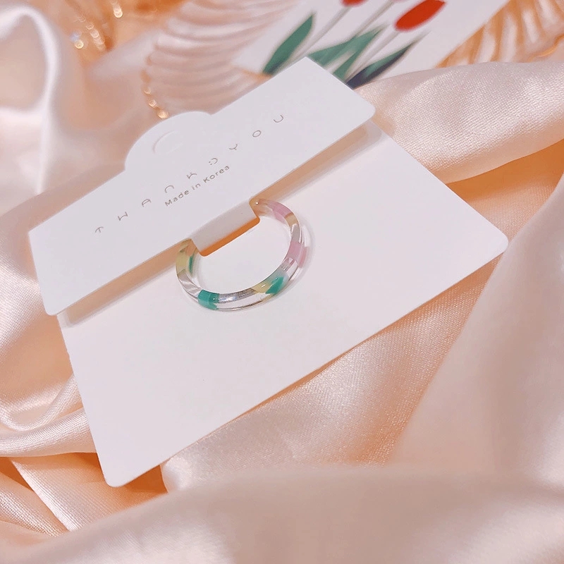 521100 Copenhagen Terrazzo marble pattern ins New Bestseller Casual and Versatile girl's Style ring Application Scenario