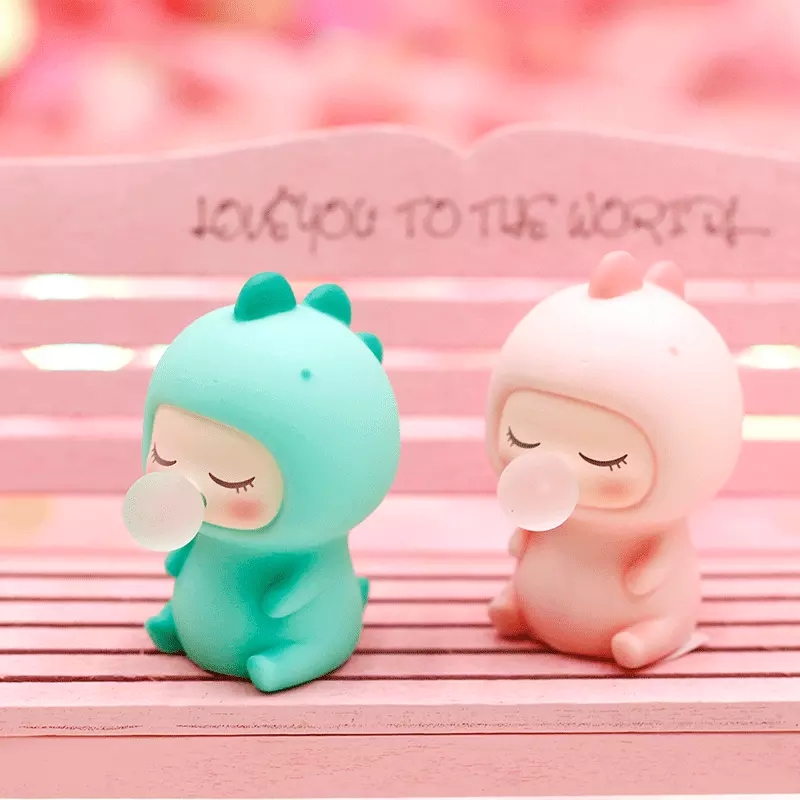 Cartoon dinosaur creative mini cute desktop decoration, cake baking decoration small ornaments, children and students' gifts full figure