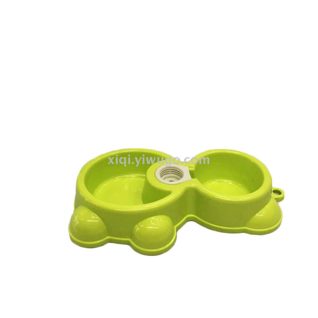 With Drinking Water Double Grid Dog Bowl Multi-Functional Pet Cat Dog Food Bowl Small Dog Rice Bowl Factory Direct Rs-8476 Item Picture