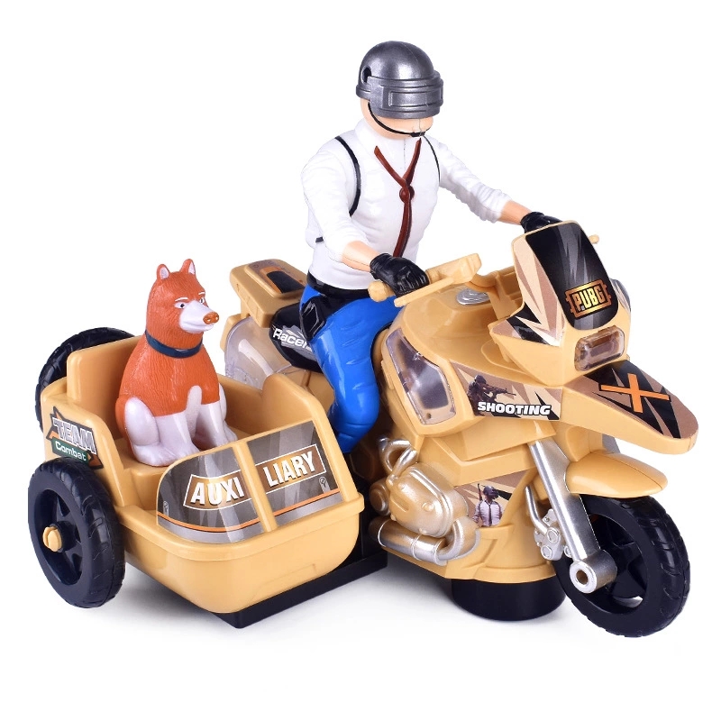 Wholesale of popular toys such as PUBG motorcycles, lights, music, electric omnidirectional toy cars, and children's street stalls Application Scenario