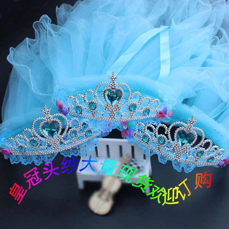 Night market LED illuminated children's crown veil, street stall headwear garlands, Korean-style children's crown hair accessories, children's accessories Application Scenario