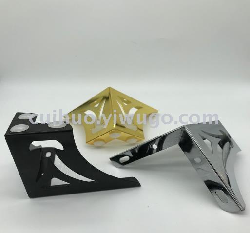 10cm black, white and grey hardware furniture feet, 1.0mm thick bathroom support feet, iron electroplated feet, TV feet details Picture
