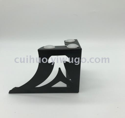 10cm black, white and grey hardware furniture feet, 1.0mm thick bathroom support feet, iron electroplated feet, TV feet Specification image