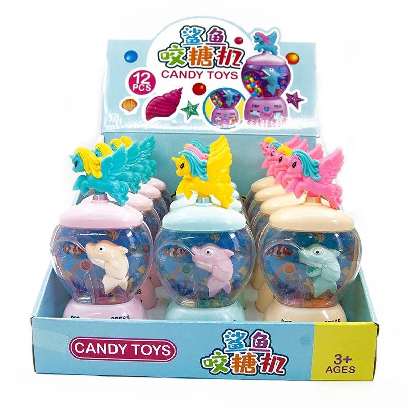 Fun candy machine, fruit lottery machine, children's toys, candy dispenser, multiple ways to play, shark bite candy machine, candy toys Specification drawing