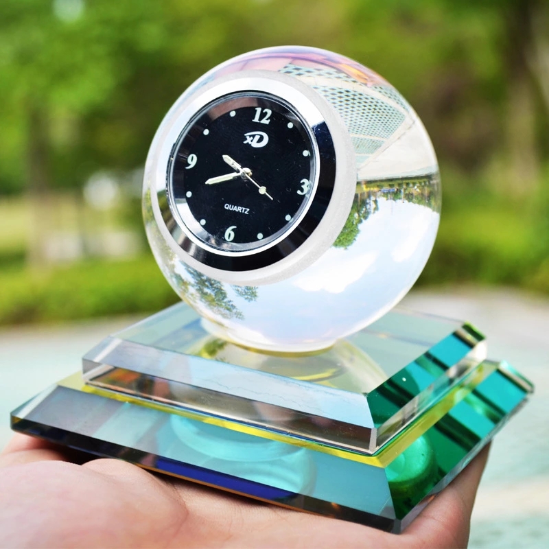 Car crystal perfume holder, crystal ball with watch, car perfume holder, car creative gift decoration, interior decoration Application Scenario