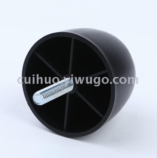 Direct sales accessories: Black round furniture legs, furniture accessories, sofa foot pads Specification image