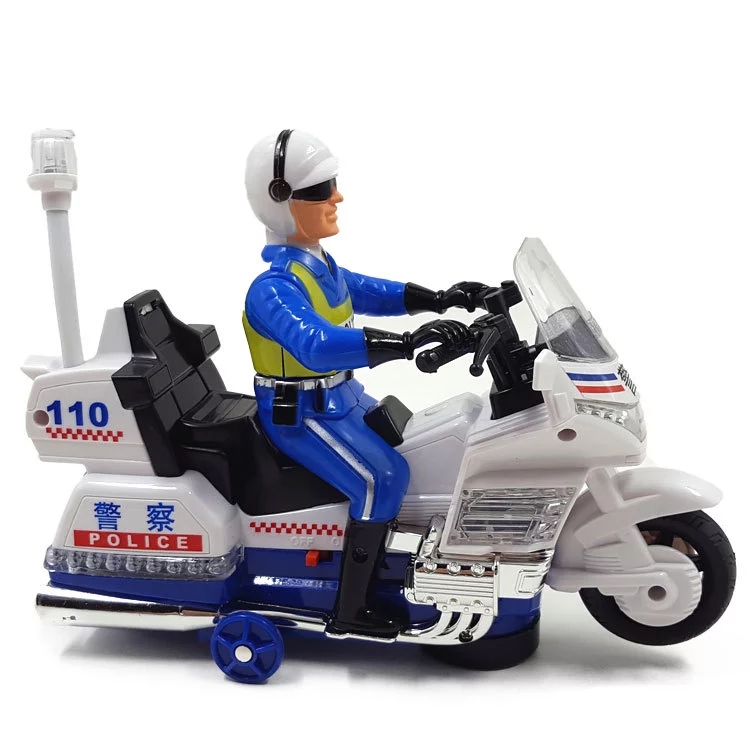 Electric patrol police, motorcycles with lights, music, omnidirectional police, and educational electric toys are selling well at street stalls details Picture