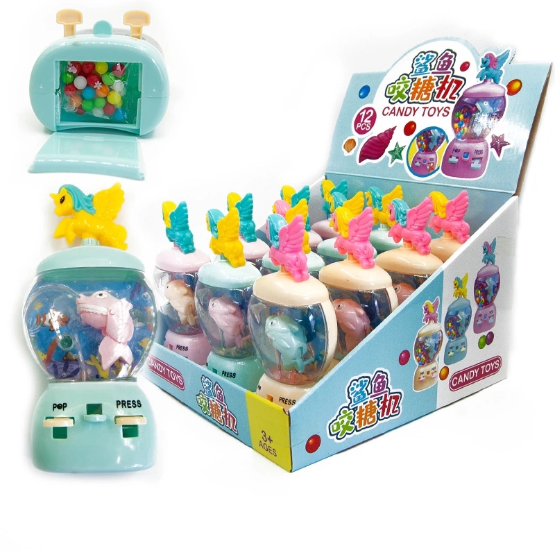 Fun candy machine, fruit lottery machine, children's toys, candy dispenser, multiple ways to play, shark bite candy machine, candy toys full figure