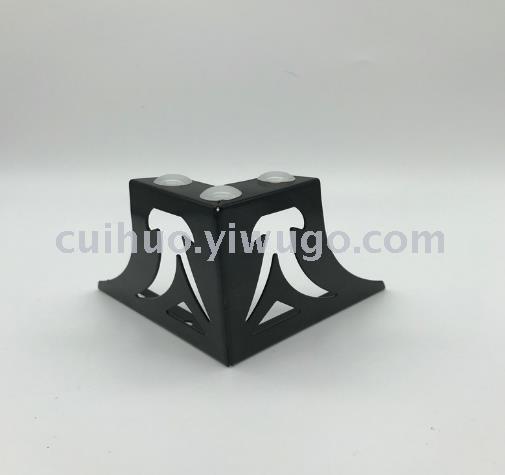 10cm black, white and grey hardware furniture feet, 1.0mm thick bathroom support feet, iron electroplated feet, TV feet Item Picture