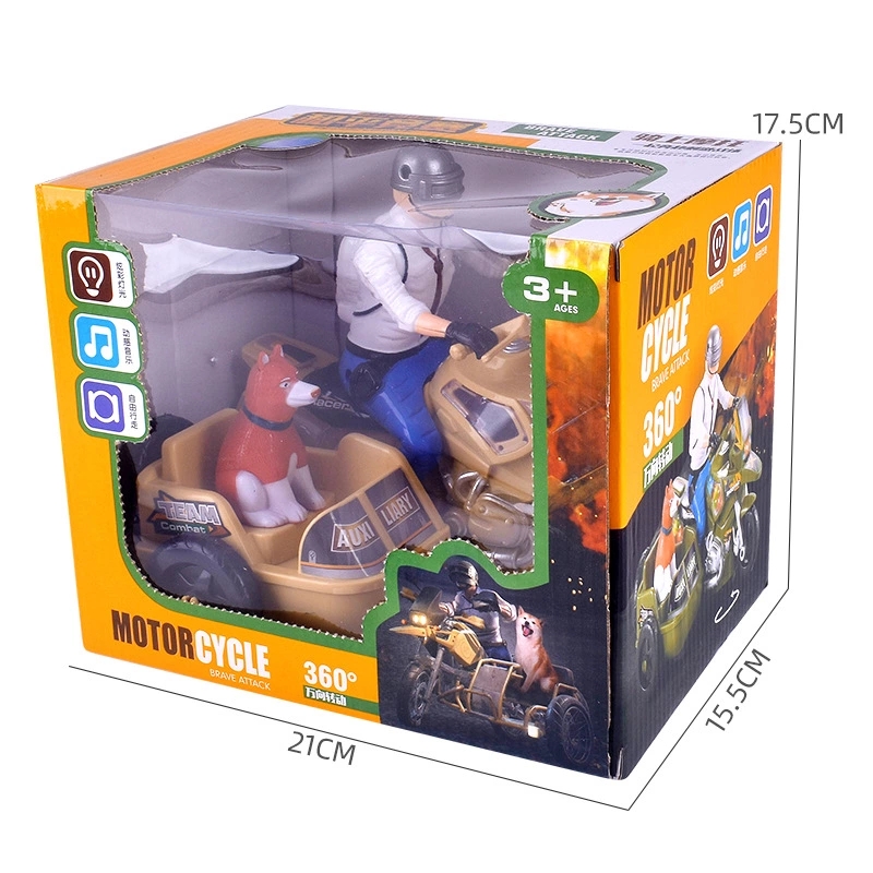 Wholesale of popular toys such as PUBG motorcycles, lights, music, electric omnidirectional toy cars, and children's street stalls Item Picture