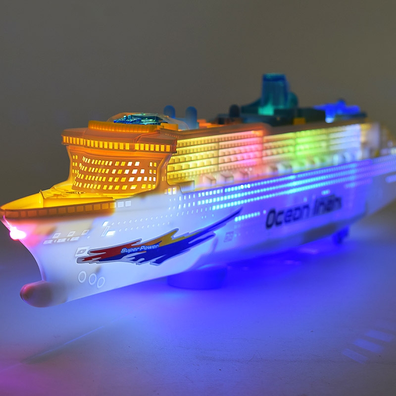Wholesale of electric lights, music, omnidirectional traveling, large Haohua cruise ship models, speedboats, children's electric toys Specification drawing