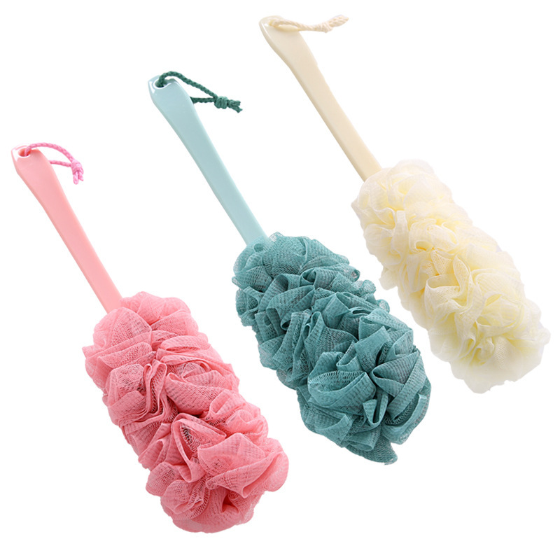 Cepillo de baño grande con mango largo cepillo de baño con flores de baño cepillo de baño con bañera cepillo de baño fricción de baño Item Picture