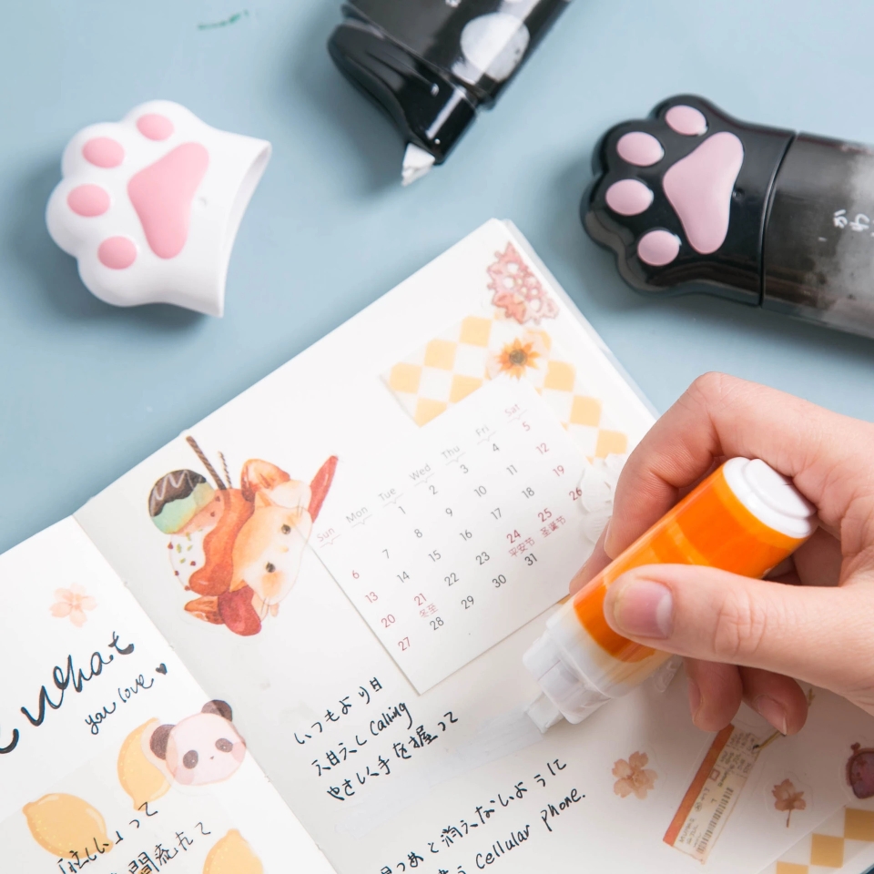 Tian Gao's new cute big cat paw correction tape, graffiti correction tape, and cat color spot correction tape are sold in bulk from the manufacturer Item Picture