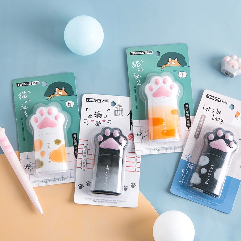 Tian Gao's new cute big cat paw correction tape, graffiti correction tape, and cat color spot correction tape are sold in bulk from the manufacturer Specification drawing