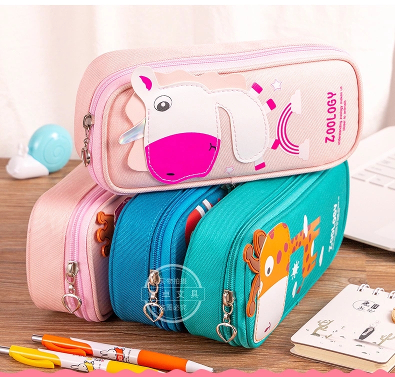 Wholesale of new pen cases, new pen boxes, cute cartoon stationery boxes, factory direct sales, large-capacity pencil cases h Application Scenario