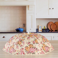 保温菜罩遮菜伞 18/20寸可折叠圆款餐桌罩 防苍蝇盖菜罩图案版权