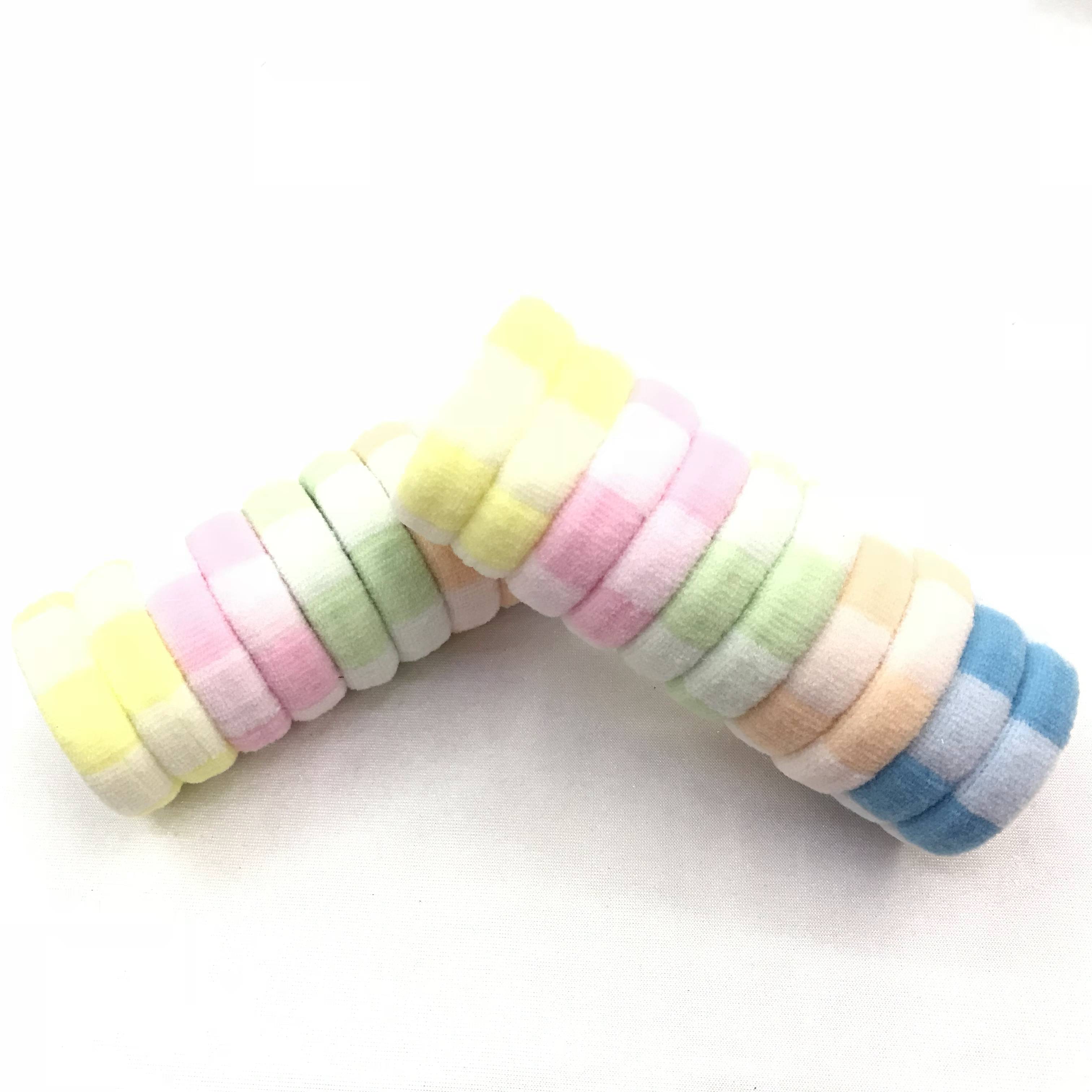 New nylon jacquard with high elastic headband on white background