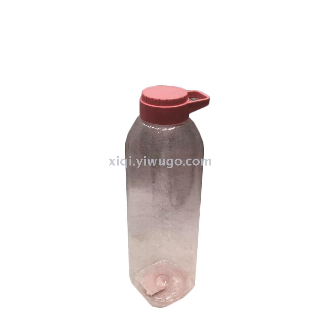 Square soda bottle cup heart handle printing cup straws advertising gift cup wholesale RS-201288
