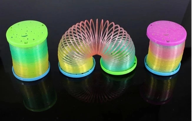 Mixed-color glowing magic rainbow circle, ever-changing rainbow circle, a rainbow circle that can glow, a children's creative toy Specification drawing
