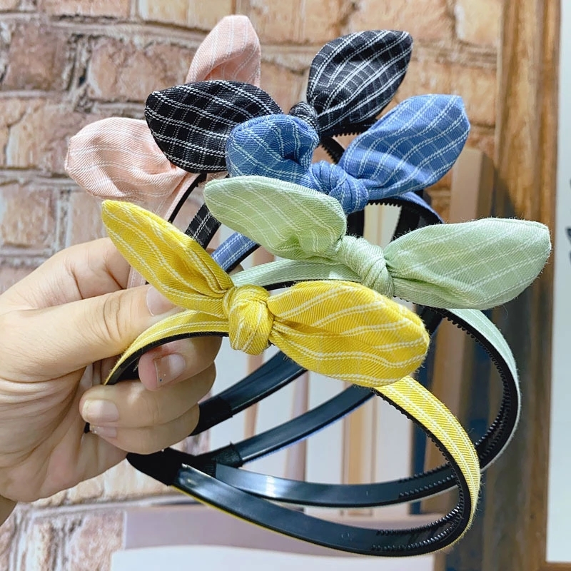 The Korean forest style fabric rabbit ears Zou Ju face wash hair band is a versatile outdoor headwear for girls. The hair clip and headband are selling well details Picture