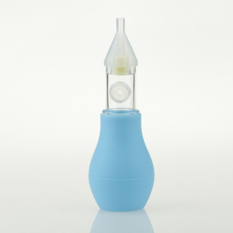 New baby nasal aspirator, infant anti-reflux silicone nasal aspirator, infant manual pump nasal cleaner details Picture