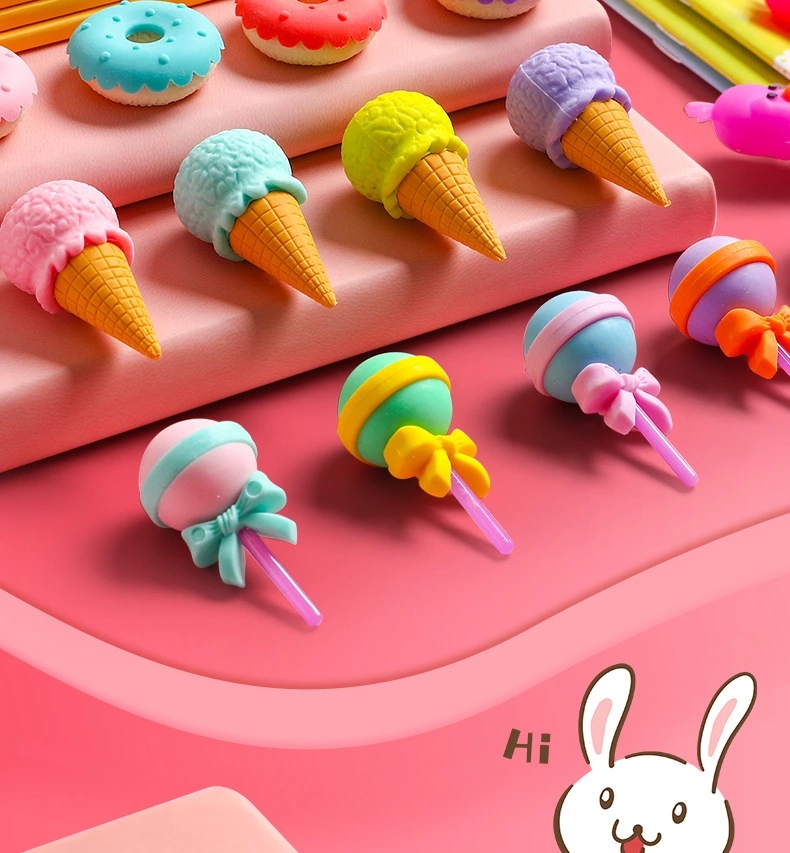 Kaba Bear Cartoon Eraser for primary school students, a Korean creative fruit animal elephant skin eraser that leaves no trace for Christmas Application Scenario