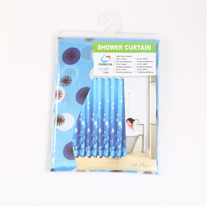 Home Elegant Shower Curtain Bathroom Tarp Shower Room Partition Curtain Toilet Mildew Curtain Application Scenario
