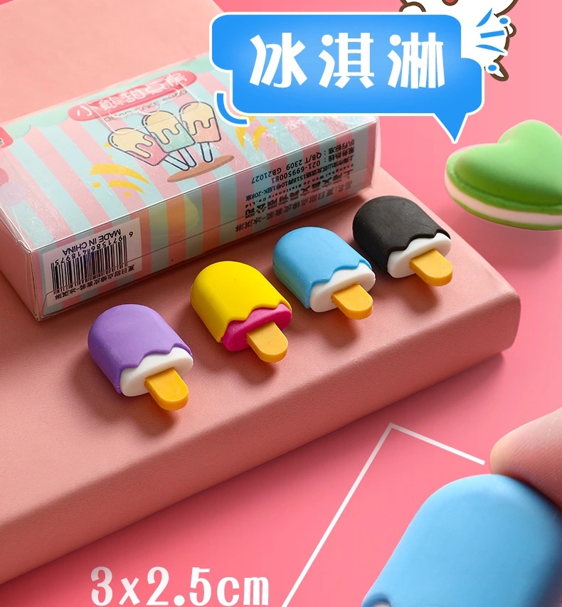 Kaba Bear Cartoon Eraser for primary school students, a Korean creative fruit animal elephant skin eraser that leaves no trace for Christmas Item Picture