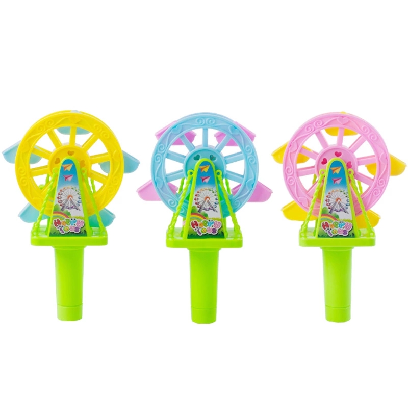 Factory direct sales of hand-cranked rotating light Ferris wheel children's toys, 9 pieces per box, popular street toy and baby store Specification drawing