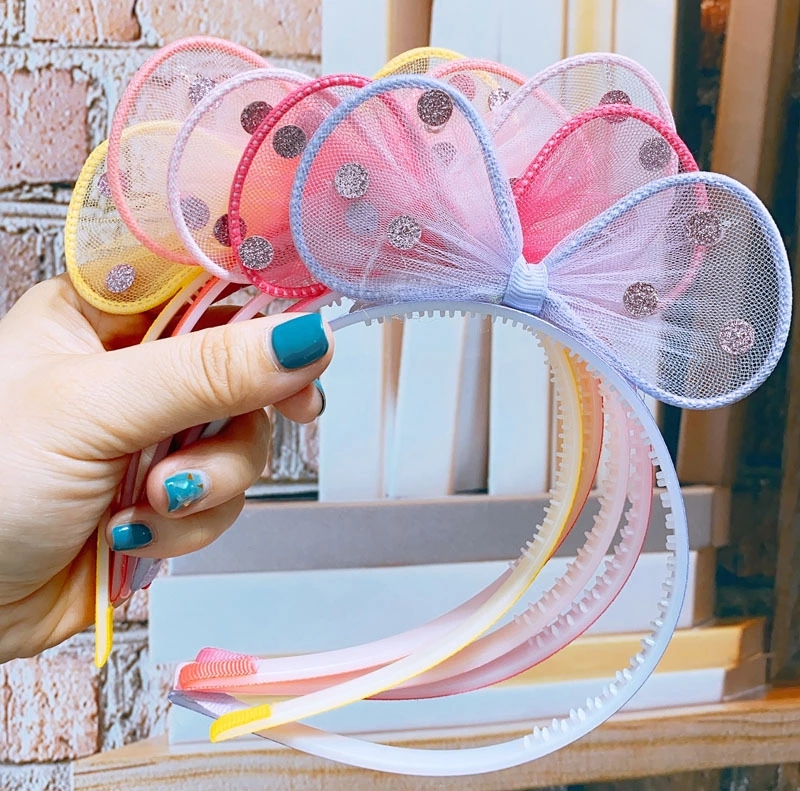 A variety of new hair accessories from South Korea, including Lace Crown cartoon rabbit ear children's hair bands and cute and sweet baby headwear Application Scenario