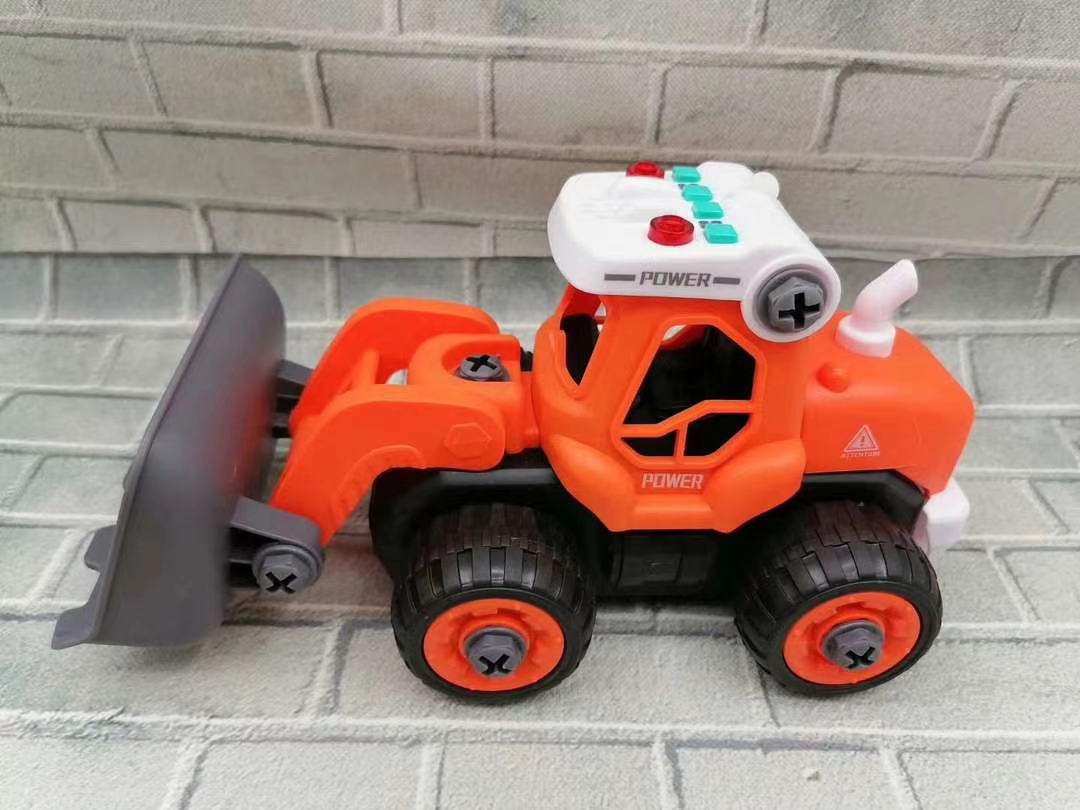 The new large-sized music disassembly and assembly engineering set with lights, music, stories, children's songs, and inertia car is selling well at street stalls Application Scenario