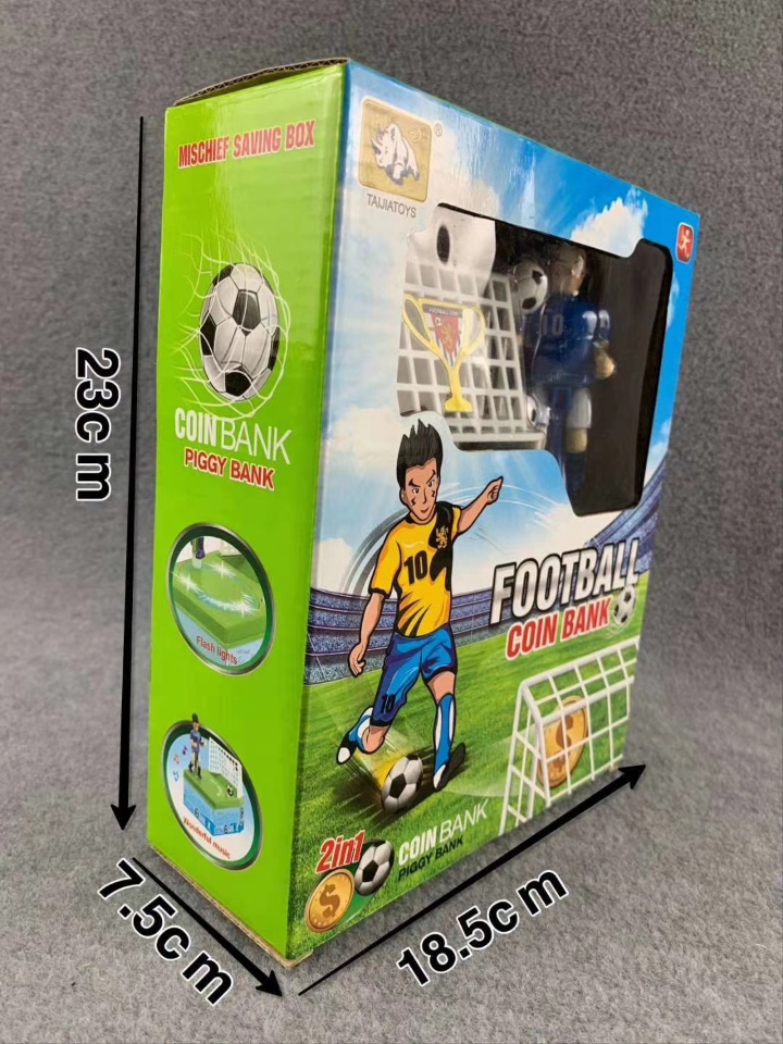 The electric football field with lights and music, made of eco-friendly ABS material, has a beautiful color and fine workmanship. The window box is selling well at street stalls Application Scenario