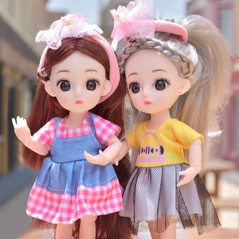 BJD Little Princess Doll, exquisite Little Girl Fashion Figurine, Creative Display item, Hanging gift, Girl toy, 16CM Application Scenario