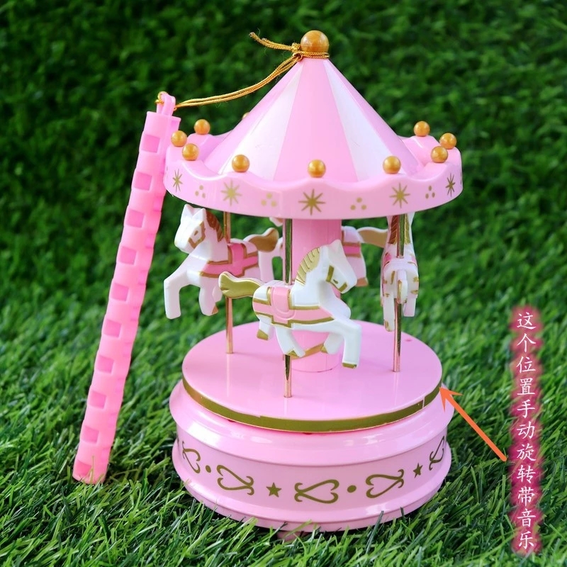 Dreamy carousel, dazzling lights, glowing toys, music box, music box, hand-held creative Mid-Autumn Festival gift lanterns Specification drawing