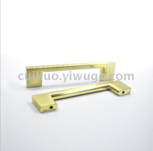 Double-hole handles, golden cabinet handles, customizable light chrome furniture handles, wardrobe and shoe cabinet hardware handles Specification image