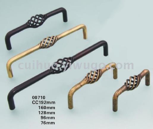 European classic vintage cabinet, wardrobe, birdcage handle, bookcase, drawer, cage handle, black, cyan, antique silver Item Picture