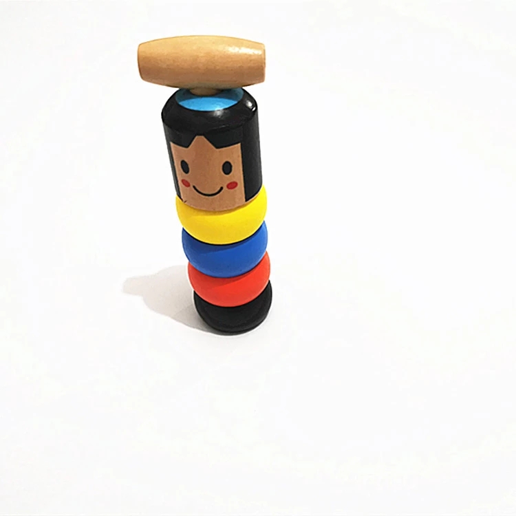 The new products, the unyielding little wooden figures and the unbreakable wooden people, the magic wooden people, are selling well at the street stalls Specification drawing