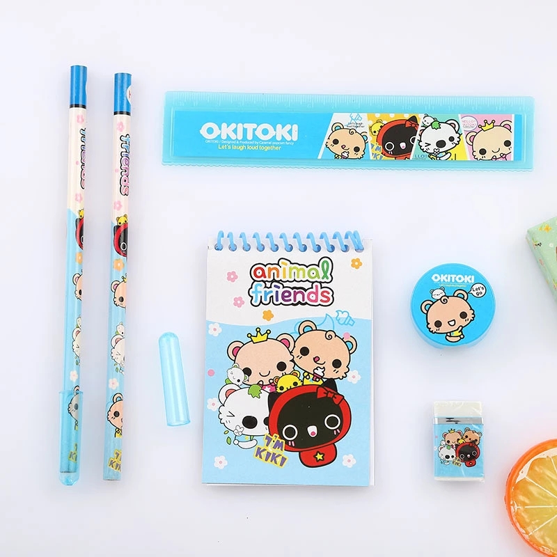 Creative 8-piece children's stationery set, student pencils, school supplies, Christmas gifts wholesale and customization h Item Picture