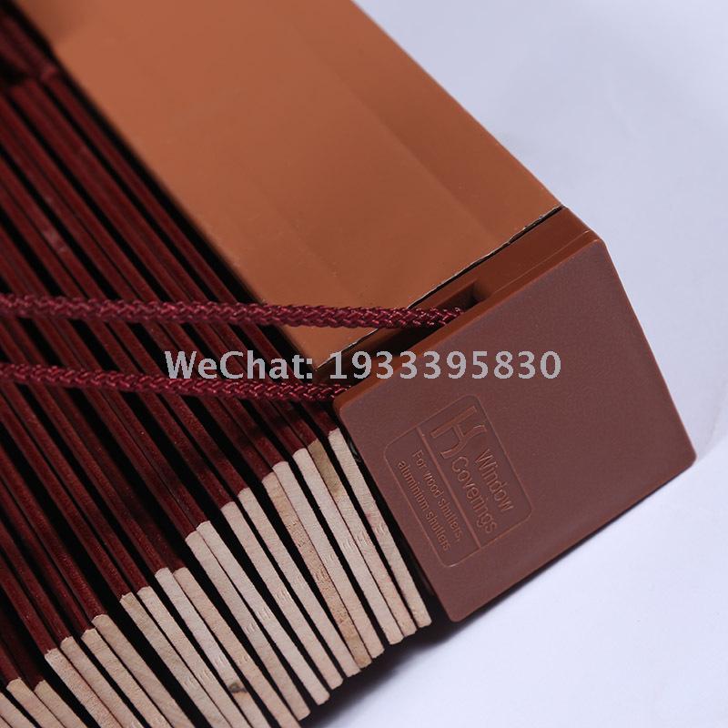 Wholesale Ventilation stylish aluminum bamboo shutter uv resistant Lifting Type Invisible curtain Ornament Specification drawing