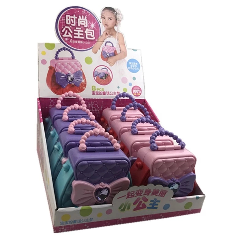 Children's fashionable princess bags, hand-held cosmetic accessory boxes, girls playing house, birthday gifts, toys, physical store supply Specification drawing