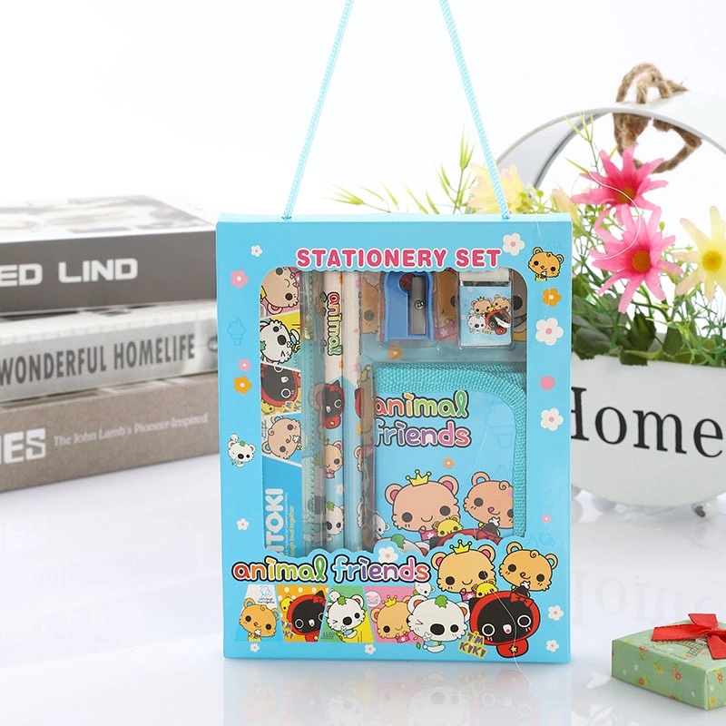 Creative children's wallet combination stationery set, student learning stationery supplies, back-to-school season gifts wholesale h details Picture