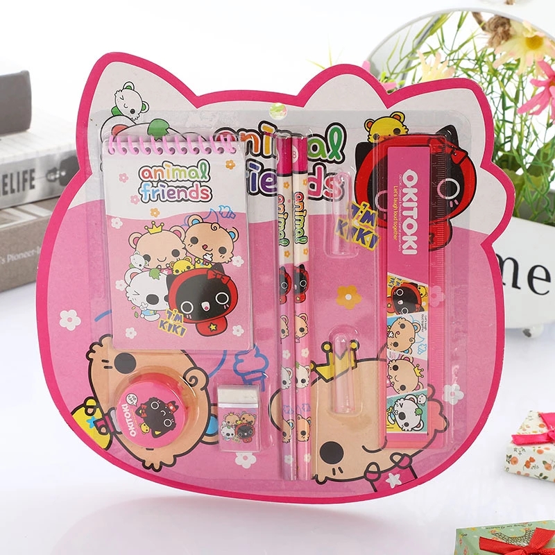 Creative 8-piece children's stationery set, student pencils, school supplies, Christmas gifts wholesale and customization h details Picture