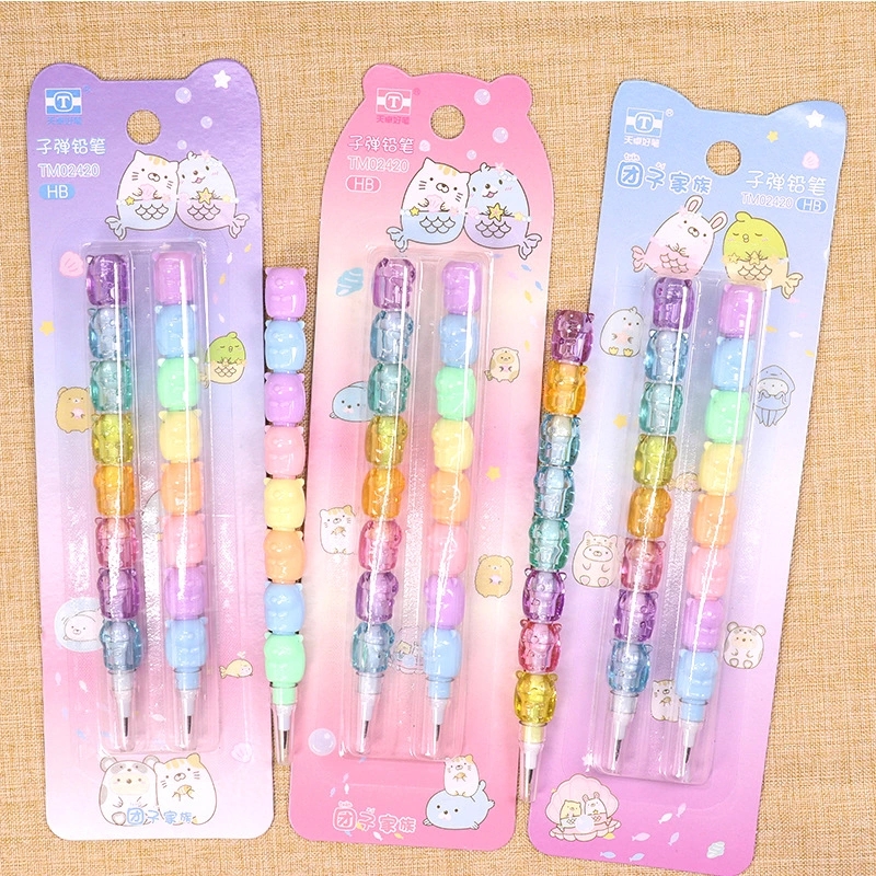 Student building block pencils, detachable creative pencils, sharpen-free multi-functional corner bullet pencils, sharpen-free biological pencils Application Scenario