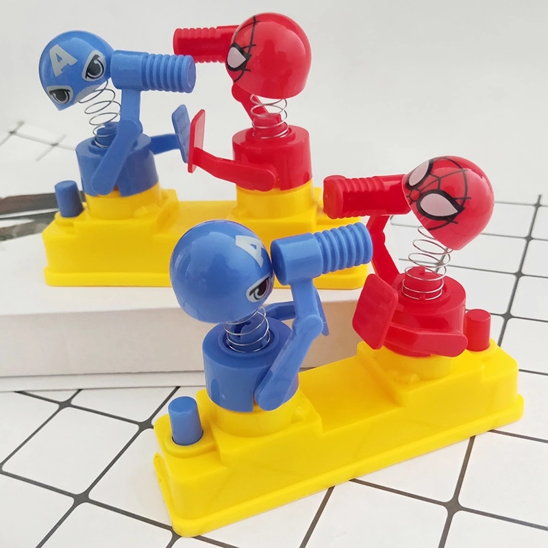 Two-person battle hammering parent-child interactive tabletop game, children's educational toy, hand-press fighting figure, gift for export full figure